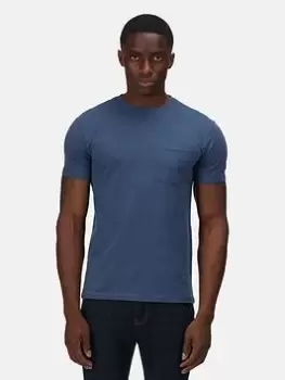 image of Regatta Caelum T-Shirt - Blue, Denim Size M Men