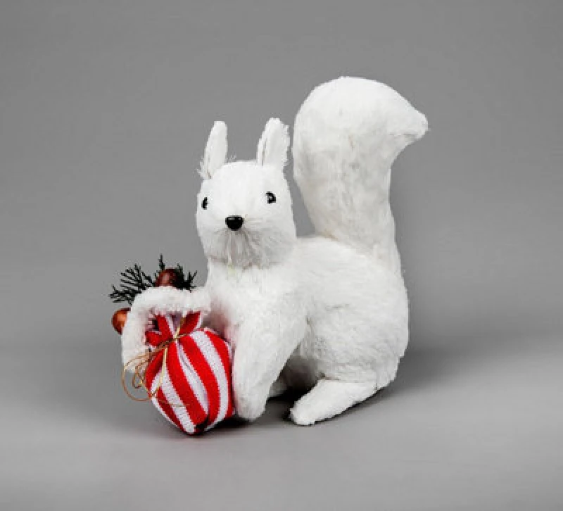 Image of Shatchi 21.5cm Squirrel - Decorative Free Standing Figurine White