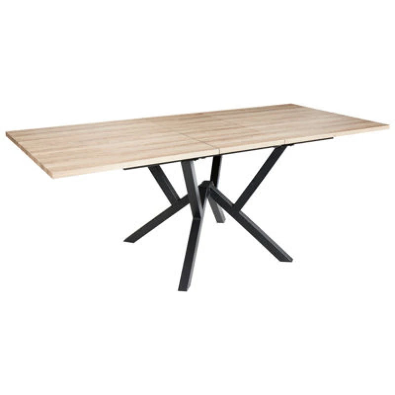 Image of Beliani Extending Dining Table Ansell Light Brown 160/200 Cm 90 Cm