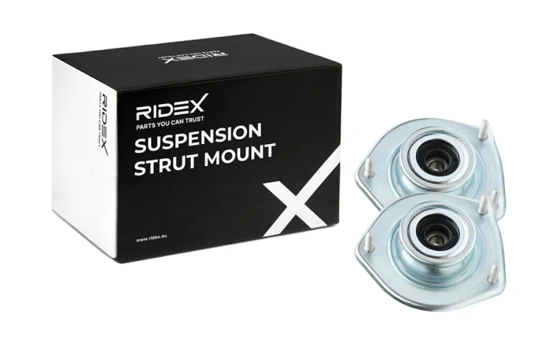 Image of RIDEX 1180S1035 Top strut mount Front Axle, with ball bearing Suspension Strut Support Bearing (1180)