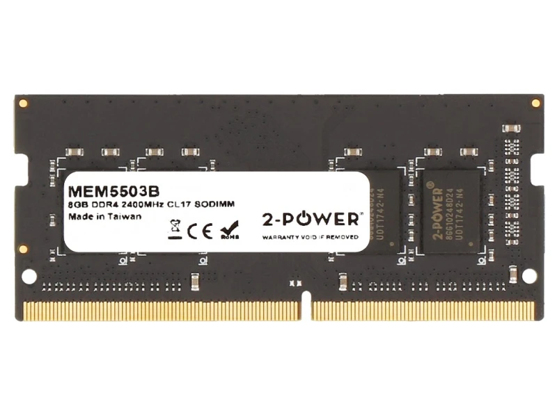 Image of 2-Power 8GB DDR4 2400MHz CL17 SODIMM Memory - replaces CT8G4SFD824A