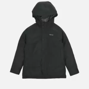 Image of Barbour Boys Hooded Beaufort Showerproof Jacket - Black - L (10-11 Years)