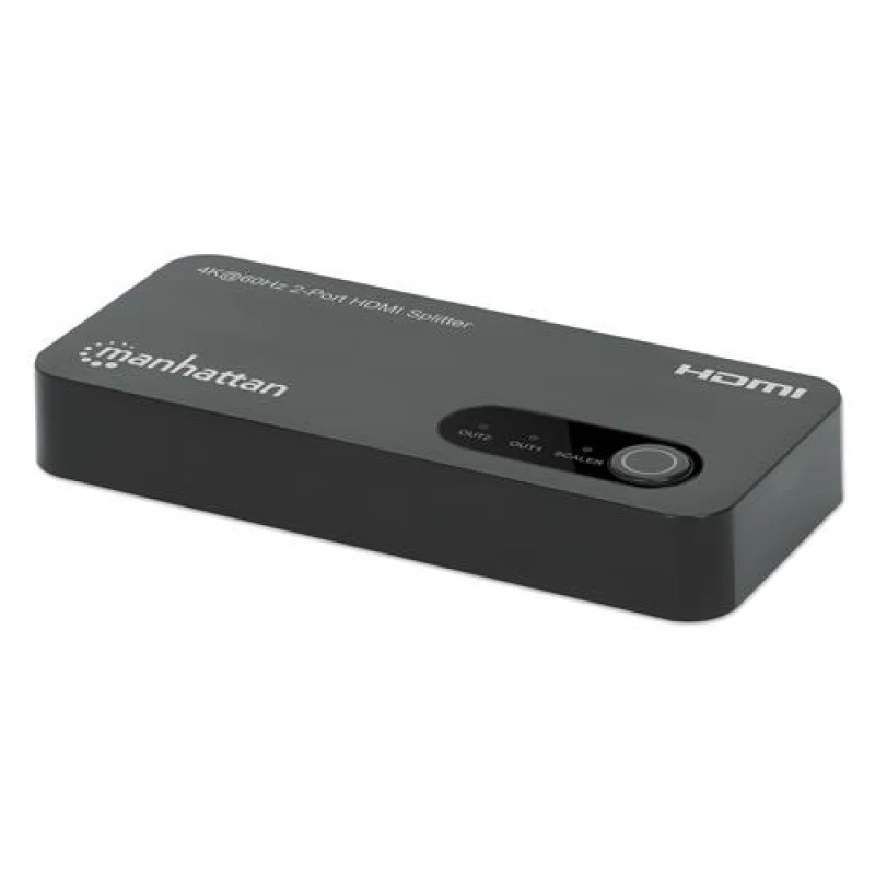 Image of Manhattan Manhattan HDMI Splitter 1 Port In 2 Ports Out 4K Ultra HD @60Hz 18Gbps 207614