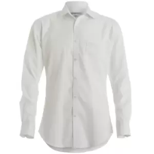 Image of Kustom Kit Mens Premium Long Sleeve Oxford Shirt (14.5) (White)