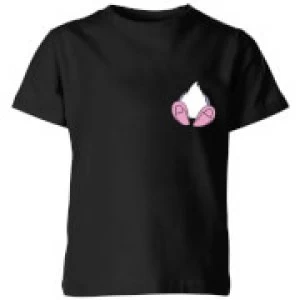 Image of Disney Daisy Duck Backside Kids T-Shirt - Black - 11-12 Years
