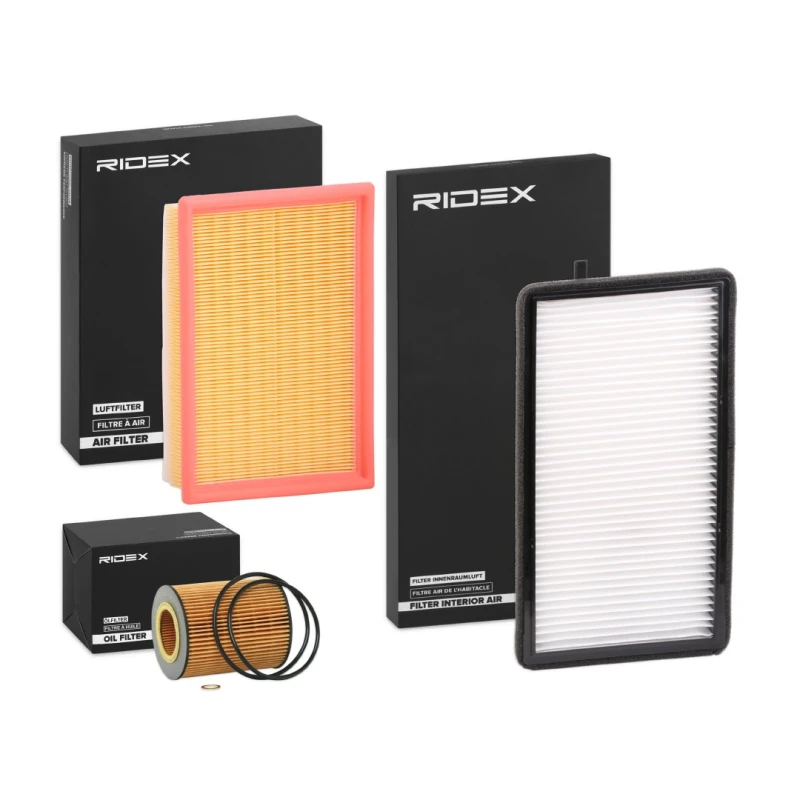 Image of RIDEX 4055F3007 Filter Set with gaskets/seals, for dusty operating conditions Filter Set (4055)