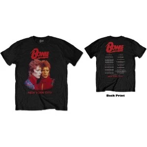 image of David Bowie - New York City Unisex Large T-Shirt - Black