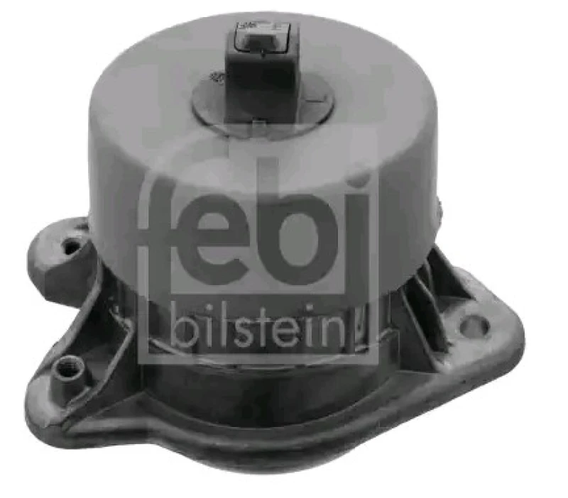 Image of FEBI BILSTEIN 49413 Engine mount Left, Hydro Mount, with splash protection cover Engine Mounting (247)