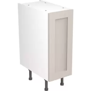 Image of Kitchen Kit Flatpack Shaker Kitchen Cabinet Base Unit Ultra Matt 300mm in Light Grey MFC
