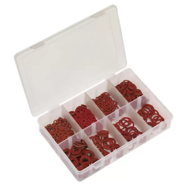 Image of Genuine SEALEY AB014FW Fibre Washer Assortment 600pc - Metric