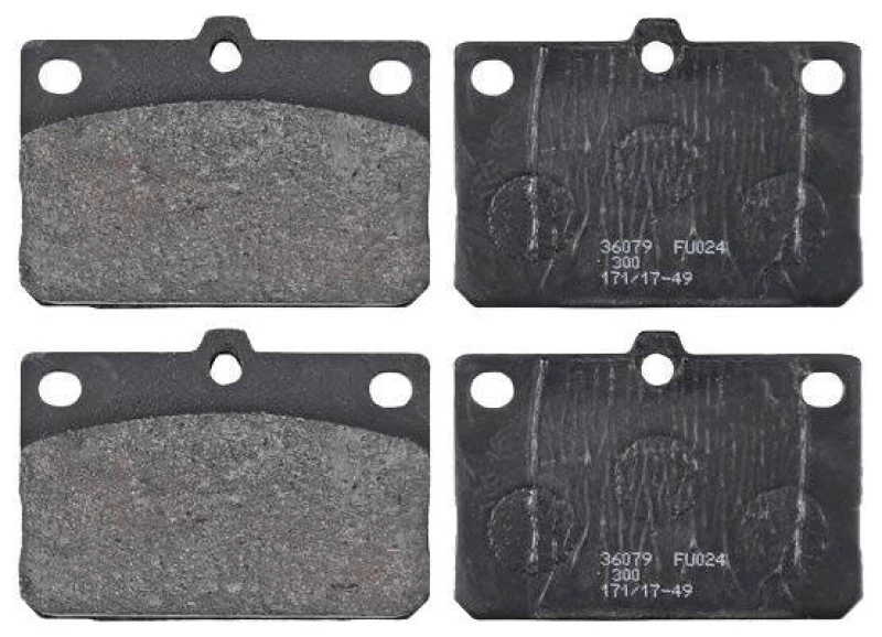 Image of A.B.S. 36079 Brake pad set without integrated wear sensor Brake Pad Set,disc brake (402)