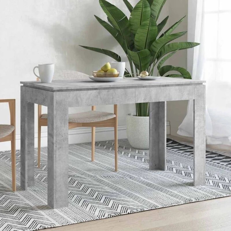 Image of VIDAXL Dining Table Concrete Grey 120x60x76cm Engineered Wood Vidaxl 8719883786919