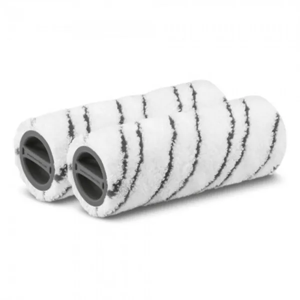 Image of Karcher Stone Cleaning Rollers for FC 3 - 7 Hard Floor Cleaners Colour: Grey