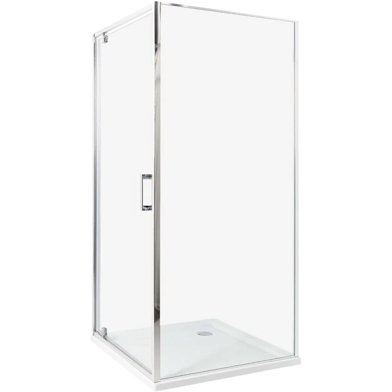 Image of Beliani Shower Enclosure Darli 900 X 900 X 1850 mm Silver