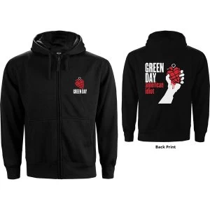 Image of Green Day - American Idiot Ladies Large Hoodie - Black