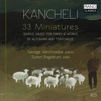 image of Kancheli 33 Miniatures Simple Music for Piano & Works By Altunyan and Tsintsadze by Giya Kancheli CD Album