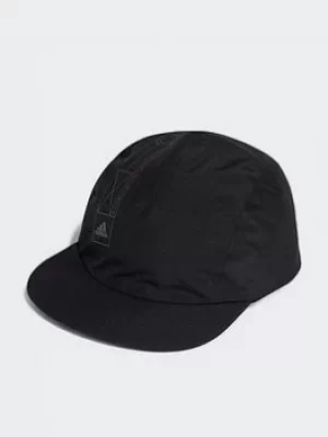 Image of adidas 4cmte Four Panel Rain.rdy Running Training Cycling Cap, Black/White, Size L/Xl, Men