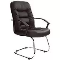 image of Nautilus Designs Cantilever Chair Dpa369Av/L Non Height Adjustable Black Chrome