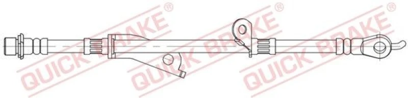 Image of QUICK BRAKE Brake hose QUICK BRAKE 58.880