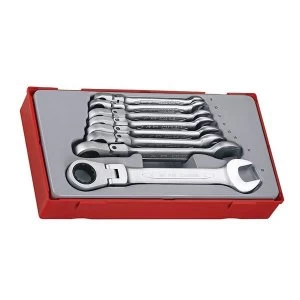 Image of Teng TT6508RF Flexible Ratchet Spanner Set, 8 Piece