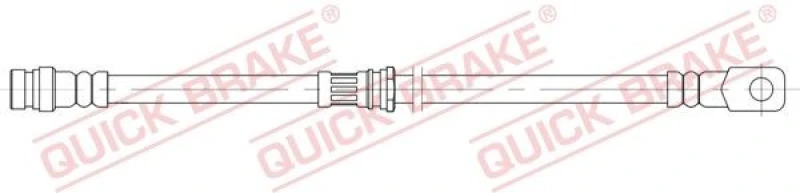Image of QUICK BRAKE Brake hose QUICK BRAKE 58.824