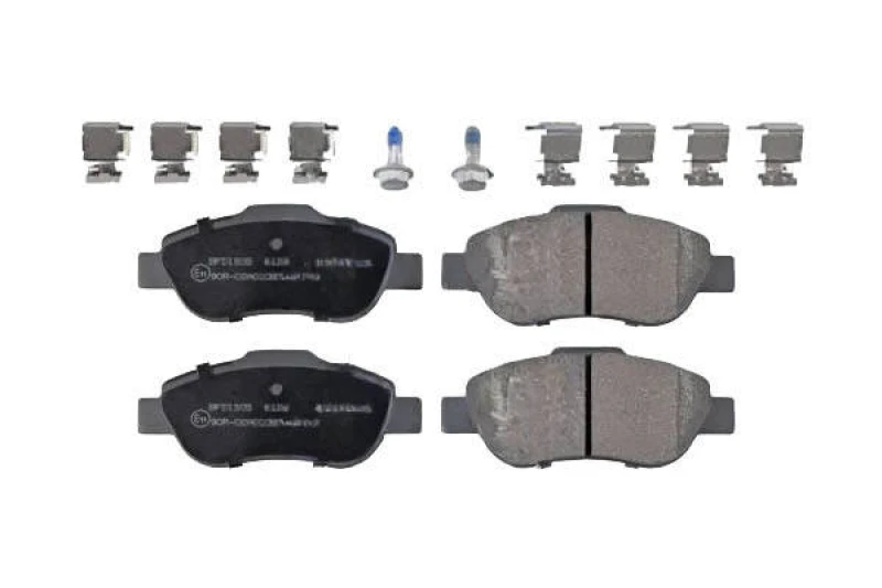 Image of Blue PRINT ADL144240 Brake pad set Front Axle, with fastening material Brake Pad Set,disc brake (402)