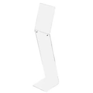 Image of ExaClair Floor Sign Holder A4 Portrait 900 x 210 x 210mm Acrylic, Aluminium Transparent Pack of 2