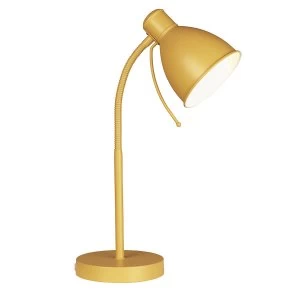 image of The Lighting and Interiors Group Sven Desk Lamp - Ochre Yellow