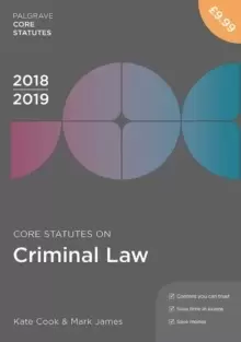 Image of Core Statutes on Criminal Law 2018-19