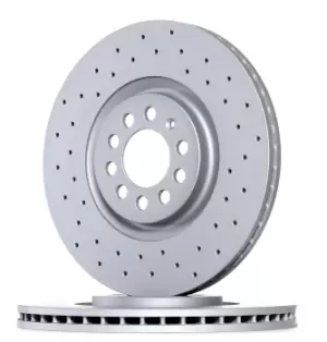 Image of ZIMMERMANN Brake disc 100.1240.52 Brake rotor,Brake discs VW,AUDI,SKODA,Golf IV Schragheck (1J1),POLO (9N_),Golf IV Variant (1J5),Bora Limousine (1J2)