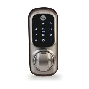 Image of Yale Keyless Nightlatch Connected Ready Smart Lock - No Module - Satin Nickel