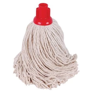 image of Robert Scott and Sons 16oz PY Yarn Socket Mop Head for Smooth Surfaces Red Pack 10