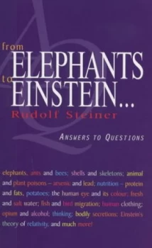 Image of From Elephants to Einstein by Rudolf Steiner Paperback