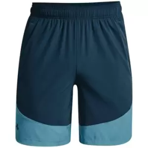 Under Armour Woven Colorblock Shorts - Blue