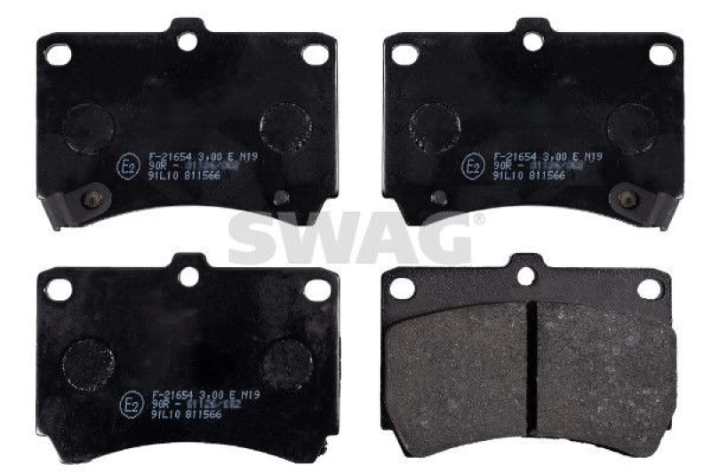Image of Brake pad set SWAG 83 91 6195