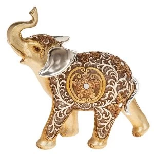 image of Filigree Gold Elephant Large Ornament