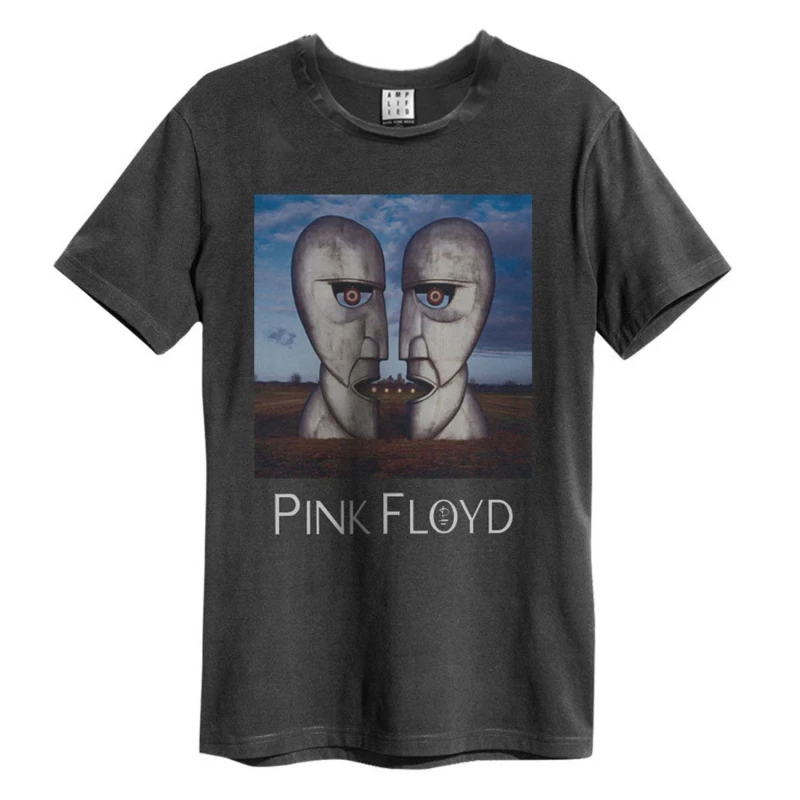 Image of Amplified Amplified Men The Division Bell Pink Floyd T-Shirt in Charcoal Size: X-Small Charcoal XS Male 5063107583574