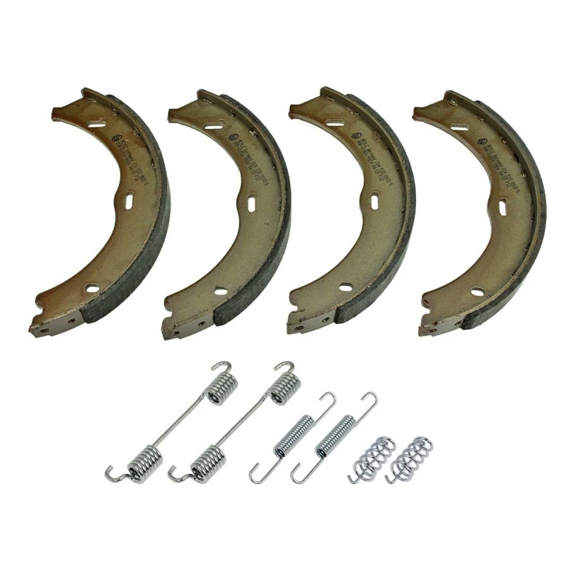 Image of MEYLE 014 533 0002/S Handbrake Shoes Original Quality, Rear Axle, with spring Brake Shoe Set,parking brake (1419)
