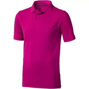 Image of Elevate Mens Calgary Short Sleeve Polo (S) (Pink)