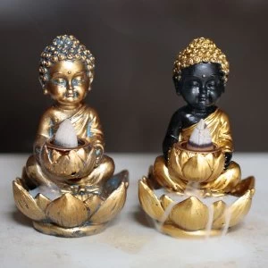 Image of Buddha and Lotus Backflow Incense Burner (1 Random Supplied)