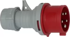 image of Brennenstuhl 1081030020 electrical power plug Grey, Red 5P