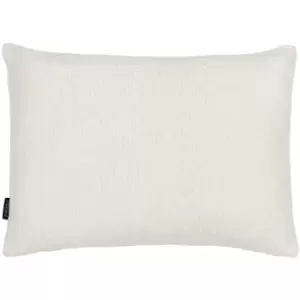 image of Paoletti Nellim Scadi Boucle Textured Cushion Cover, Ecru, 40 x 50 Cm