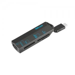 image of Trust 20968 card reader Black USB 3.2 Gen 1 (3.1 Gen 1) Type-C