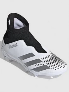 Image of Adidas Junior Predator Laceless 20.3 Firm Ground Football Boot Black