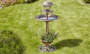 Image of Garden Bird Hotel with Solar Light, Verdigri