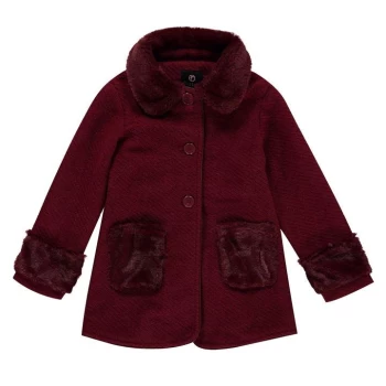 image of Firetrap Wool Coat Infant Girls - Claret