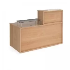 image of Denver medium straight complete reception unit - beech