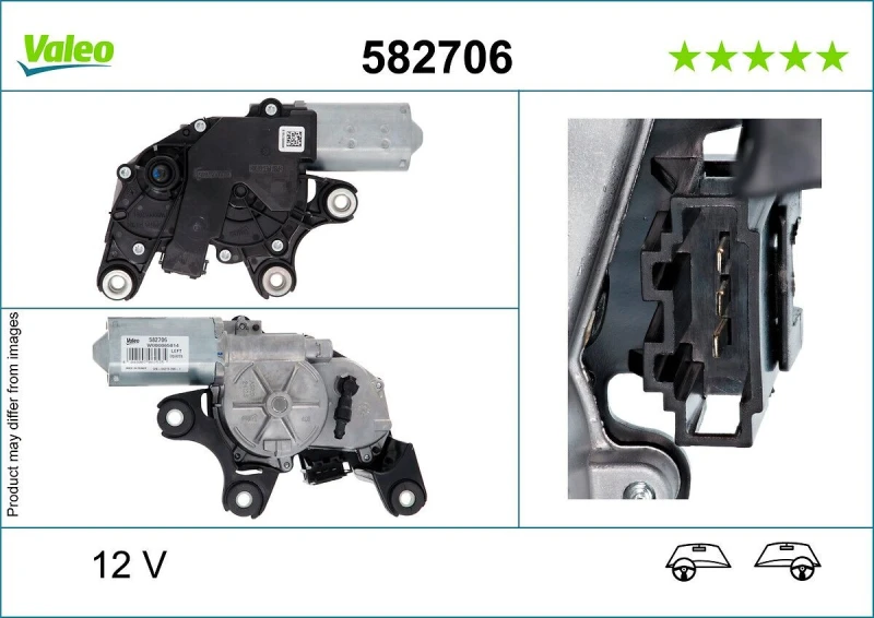 Image of Wiper motor VALEO 582706