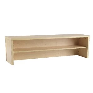 Image of Jemini Intro 1600mm Reception Desk Riser Warm Maple KF73526