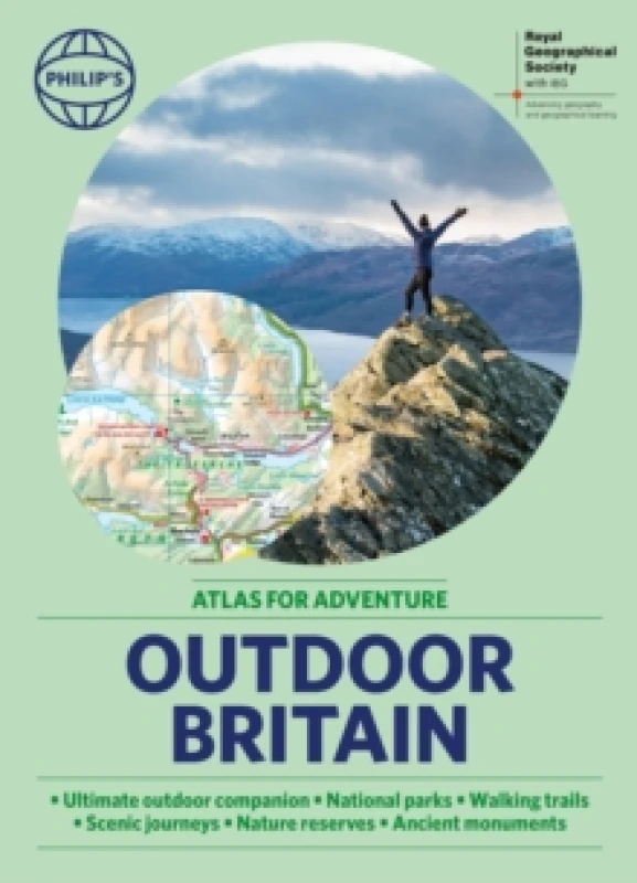 Image of Philip's RGS Outdoor Britain: An Atlas for Adventure : A4 Paperback with handy flaps Paperback / softback
